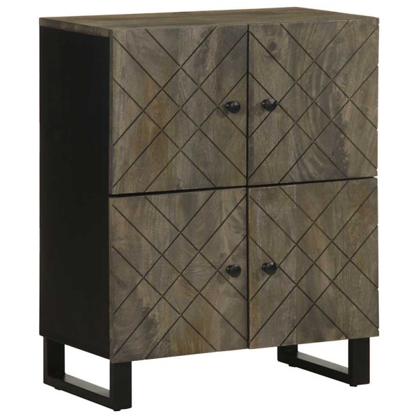 sideboard black 60x33x75 cm solid mango