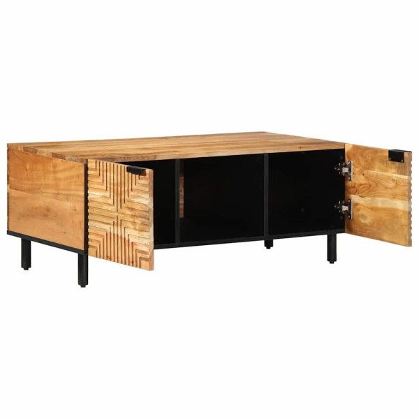 Coffee table Brown 100 x 54 x 40 cm Solid acacia wood