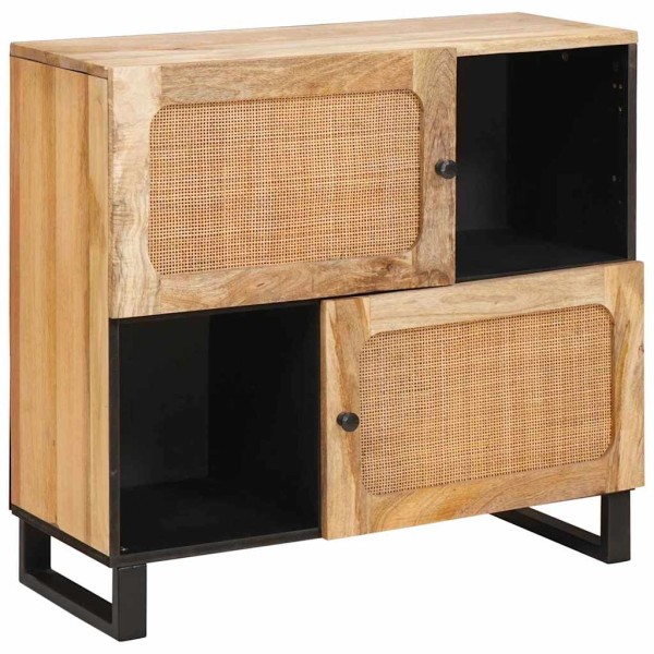Cabal with storage Brown 80 x 33 x 75 cm Solid mango wood