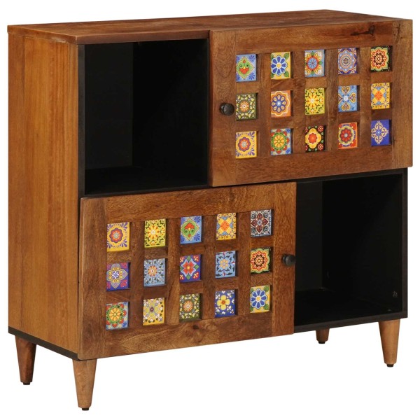 Cabinet with storage walnut 80 x 33 x 75 cm