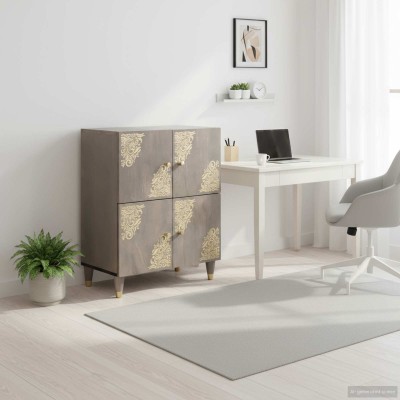 Kabala Gray and gold 60 x...