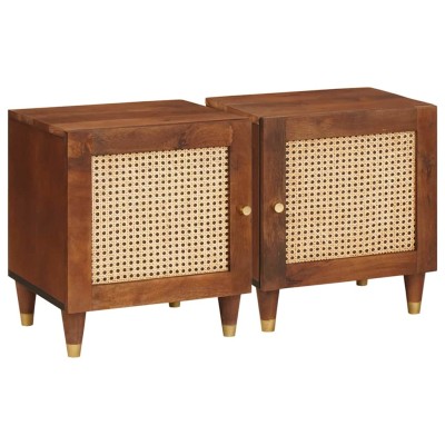 Bedside cabinet 2 pcs Brown...