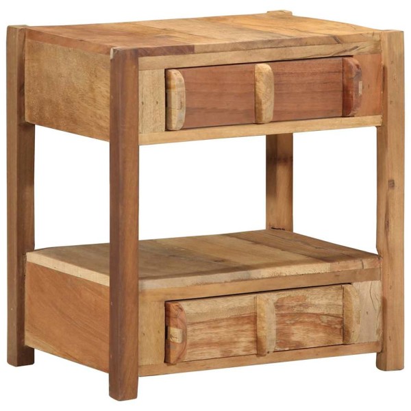 Coffee table Brown 43 x 32 x 46 cm Solid reclaimed wood