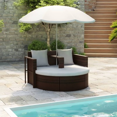 Garden bed with umbrella,...