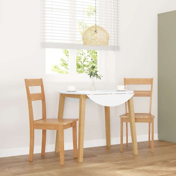 dining chairs 2 pcs. Natural solid wood rubber