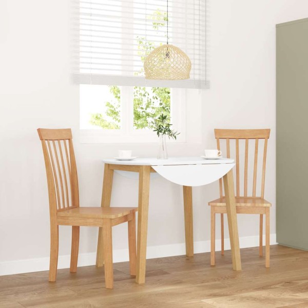 dining chairs 2 pcs. Natural solid wood rubber