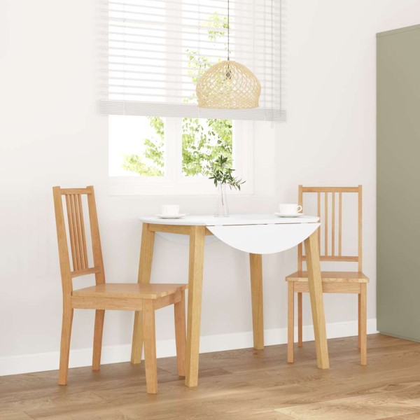 dining chairs 2 pcs. Natural solid wood rubber