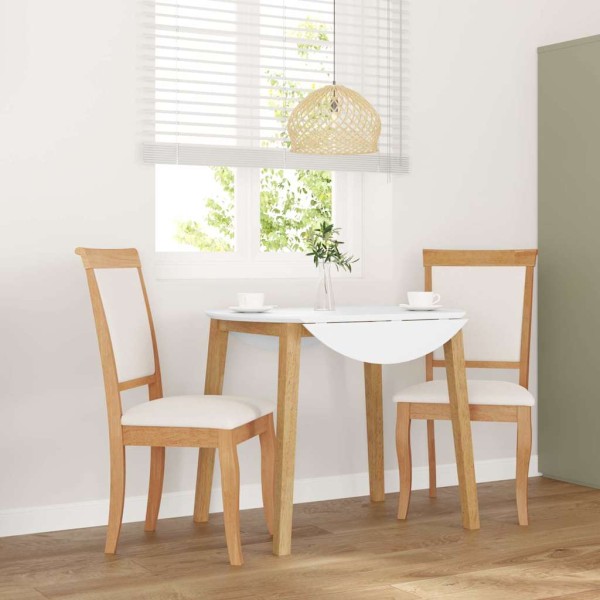 dining chairs with cushions 2 pcs. Natural solid wood