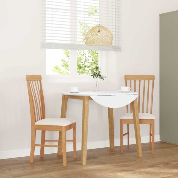 dining chairs with cushions 2 pcs Solid wood rubber
