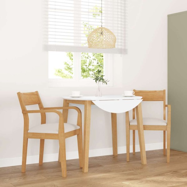 dining chairs with cushions 2 pcs. Natural solid wood