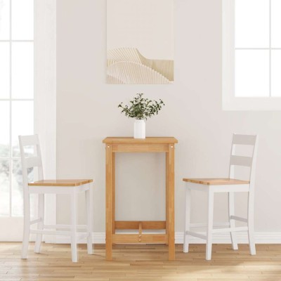 Bar stools, 2 pcs., white,...