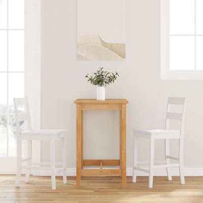 Bar stools, 2 pcs., white,...