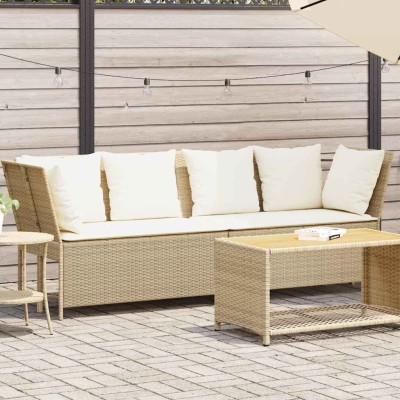 garden sofa with cushions,...