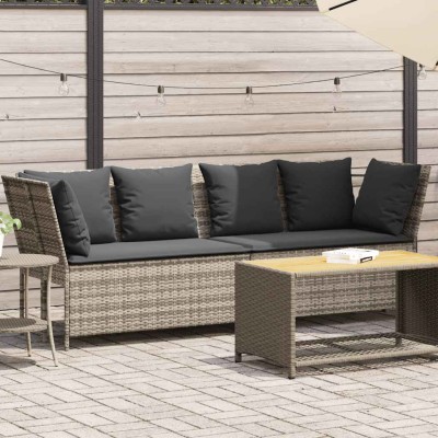 garden sofa with cushions,...