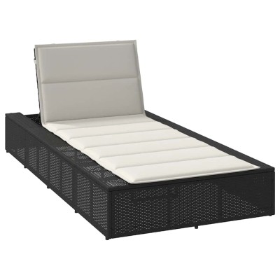 Bed with floating cushion,...