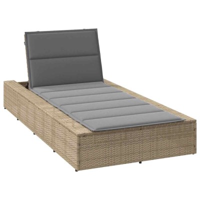 Bed with floating cushion...