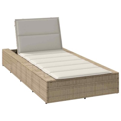 Bed with floating cushion...