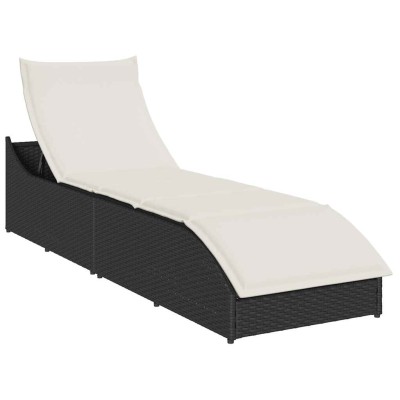 folding sun lounger with...