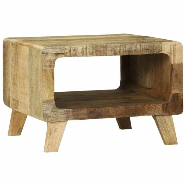 Coffee table Brown 50 x 50 x 35 cm Solid mango wood