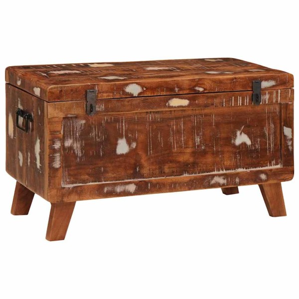 Saugojimo dėžė 70 x 35 x 40 cm perdirbtos medienos masyvas