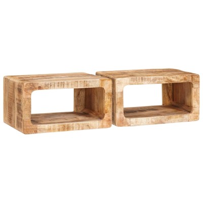 Bedside table 2 pcs Brown...