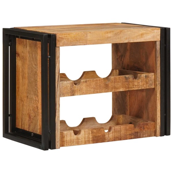 Wine rack Brown 60 x 45 x 33 cm Solid Coarse Mango Wood