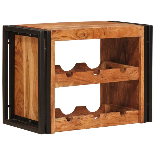 Wine rack Brown 60 x 45 x 33 cm Solid acacia wood