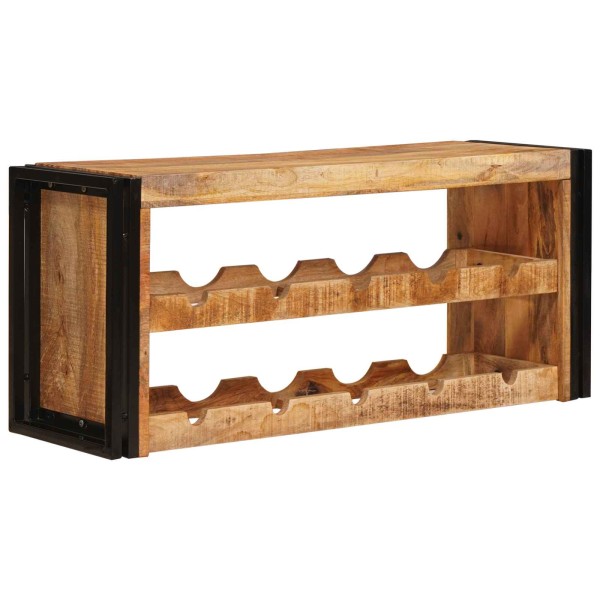 Wine rack Brown 100 x 45 x 33 cm Solid Coarse Mango Wood