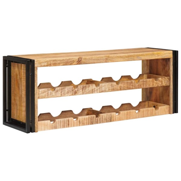 Wine rack Brown 100 x 45 x 33 cm Solid Coarse Mango Wood