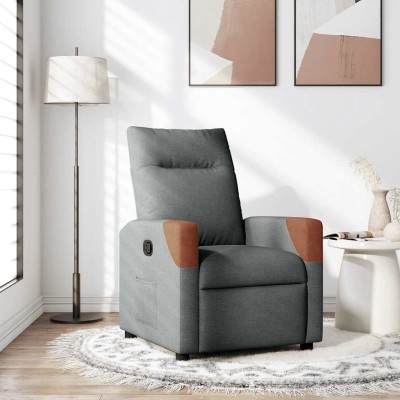 Reclining chair, dark gray,...