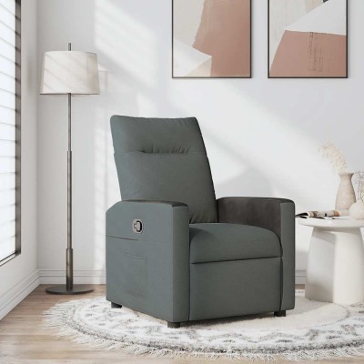 Reclining chair, dark gray,...