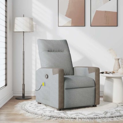 Reclining massage chair,...