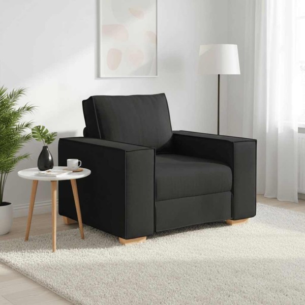 Sofa-chair, black, 100x78x84 cm, fabric