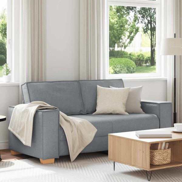 Double sofa, light gray, 180x78x84 cm, fabric