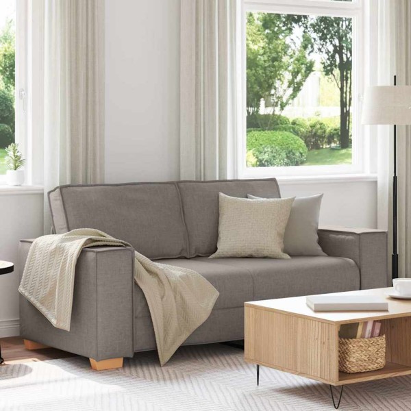 Dvivietė sofa, pilkai ruda, 180x78x84 cm, audinys