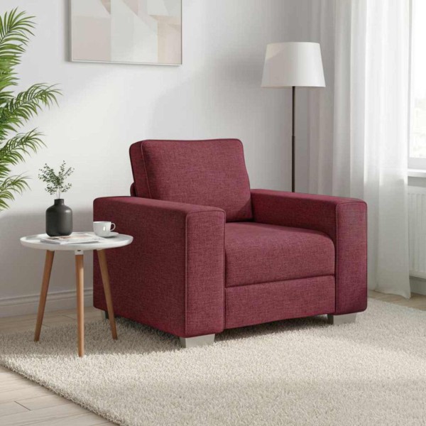 Sofa Chair Wine red 100 cm fabric