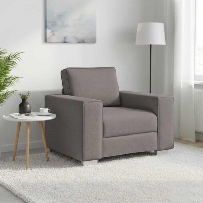 Sofa Chair Taupe 100 cm fabric