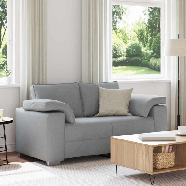 Double sofa Light gray 160 cm fabric