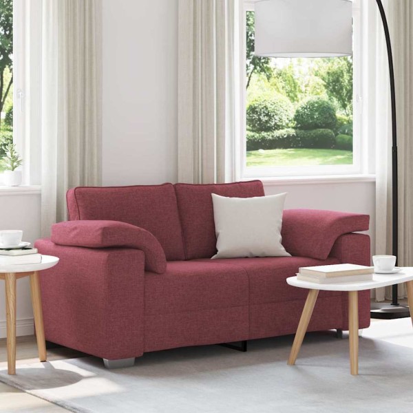 Dvivietė sofa Vyno raudona 160 cm audinys