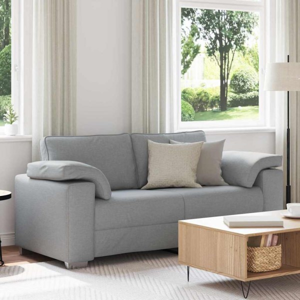 Double sofa Light gray 180 cm fabric