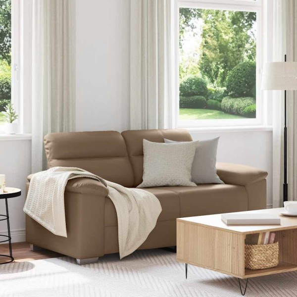 Double sofa, cappuccino color, 160x81x84 cm, artificial leather