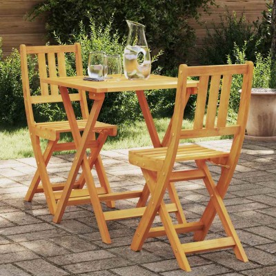 Bistro set 3 pcs Natural oil