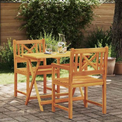 Outdoor bench 2 pcs Natural...