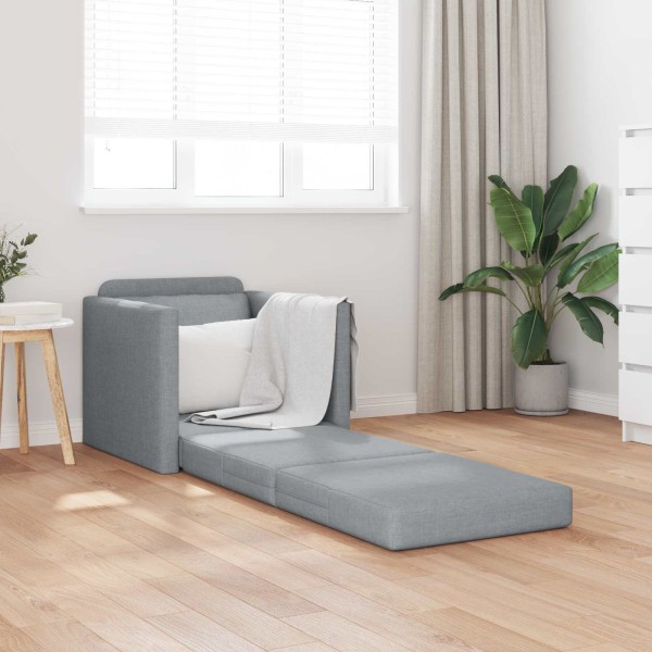 Sofa lova 60cm Šviesiai pilka audinys