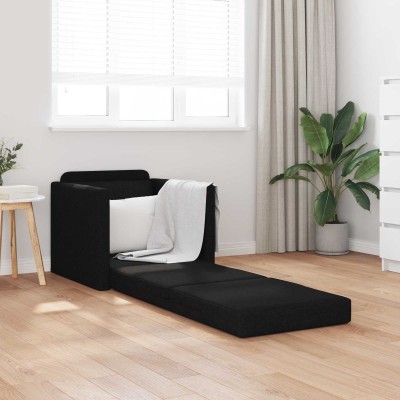Sofa bed Black fabric 74 x...