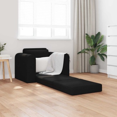 Sofa bed Black fabric 98 x...
