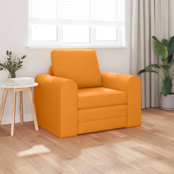 Sofa bed Dark yellow fabric 98 x 71 x 83 cm