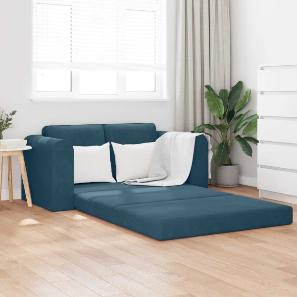 Sofa lova Mėlyna 148 x 71 x 83 cm Aksomas