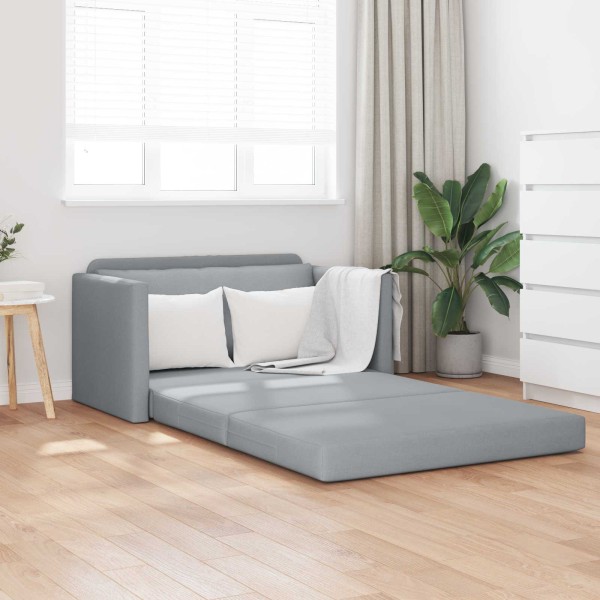Sofa bed 110cm Light gray fabric