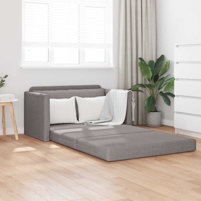 Sofa bed 110cm Taupe fabric
